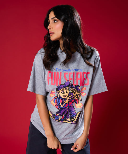 Fun Slefies Oversized Tshirt